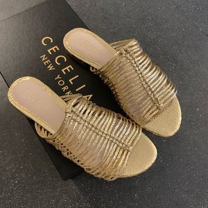 SOLD Cecilia New York gold sandals 8.5